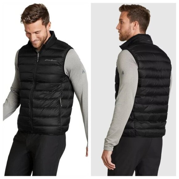 Eddie Bauer Cirruslite 650 Down Vest Black Size XL - Picture 1 of 11